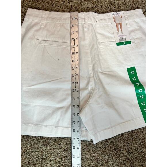 Gloria Vanderbilt Women's Chino Shorts, NWT, Size 12, White, Cotton, 5" inseam - Picture 6 of 8